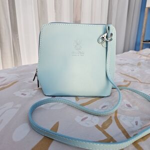 Light blue crossbody purse from Rome
